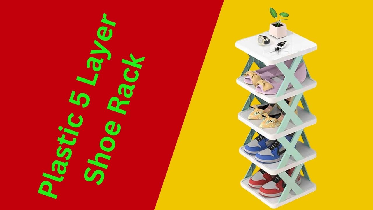 Plastic 5 Layer Multifunctional Shoe Rack